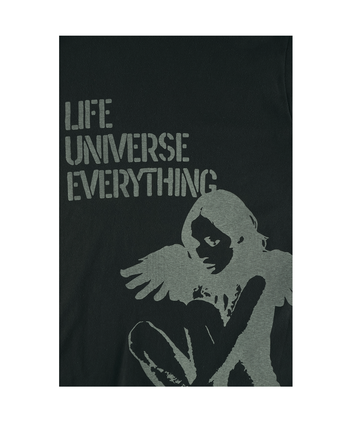 이알티알(ERTR) Wondering Girl T-Shirt Charcoal