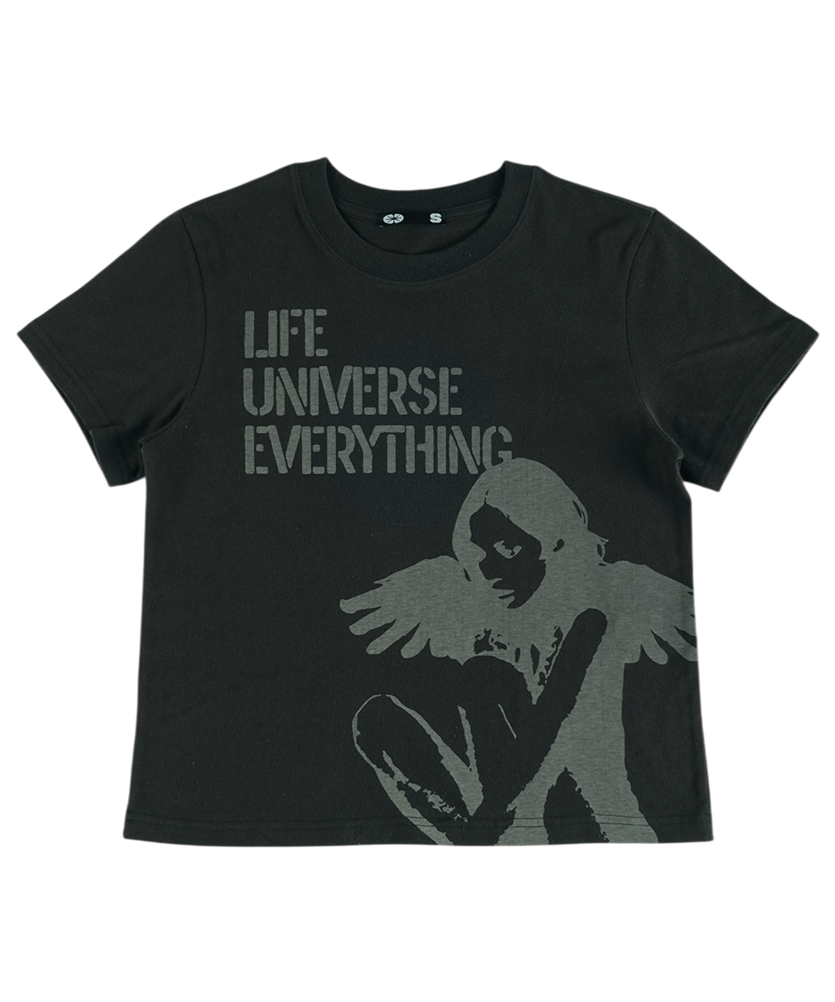 이알티알(ERTR) Wondering Girl T-Shirt Charcoal