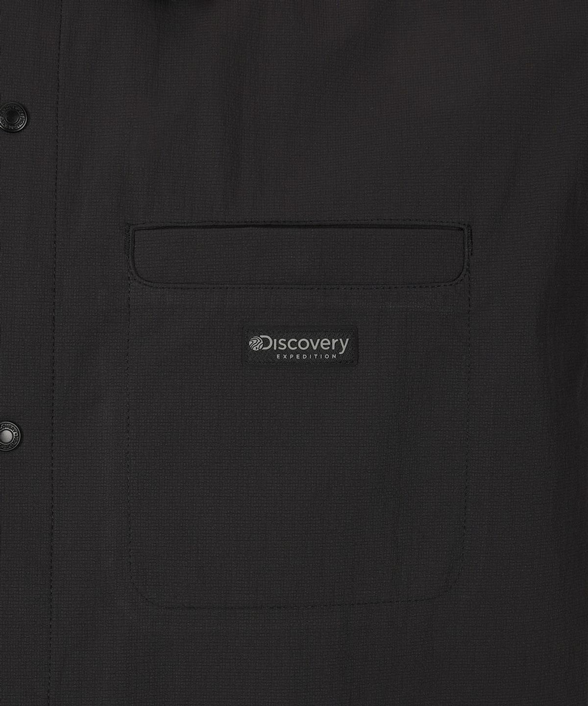 디스커버리 익스페디션(DISCOVERY EXPEDITION) 남성 프레보나 에어닷 우븐 반팔 셔츠 (BLACK)