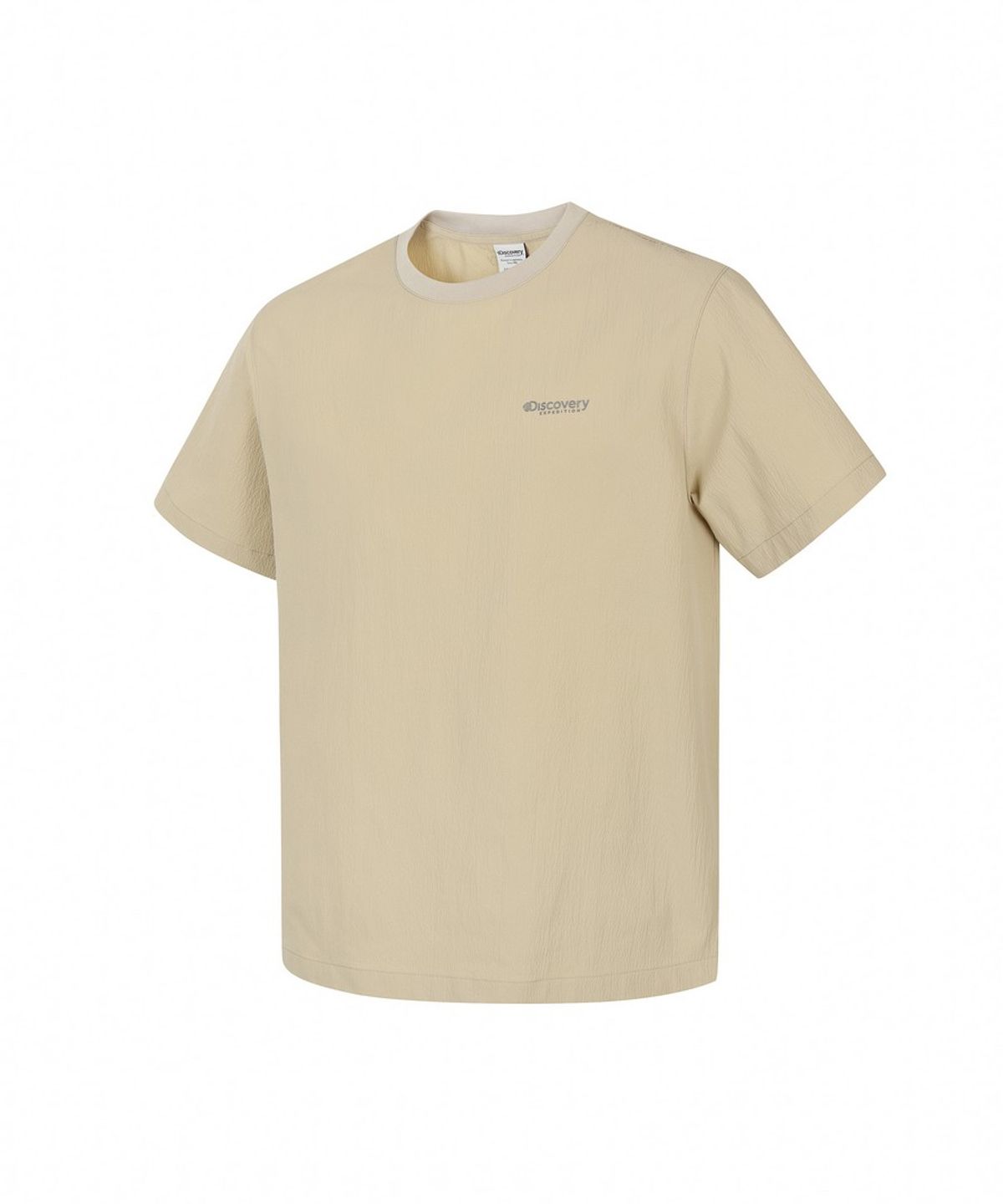 디스커버리 익스페디션(DISCOVERY EXPEDITION) 남성 시어서커 우븐 반팔티셔츠 (L/BEIGE)