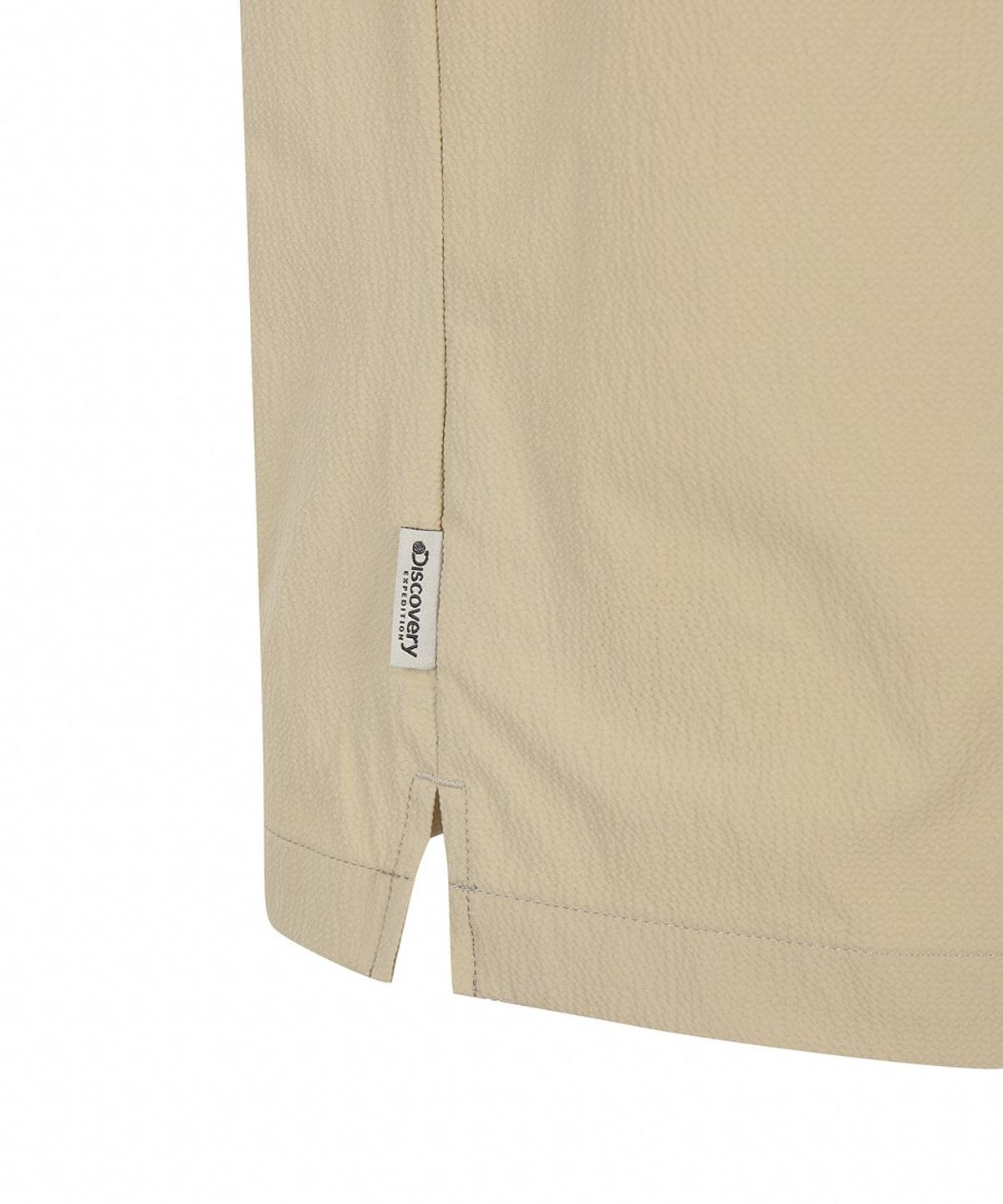 디스커버리 익스페디션(DISCOVERY EXPEDITION) 남성 시어서커 우븐 반팔티셔츠 (L/BEIGE)