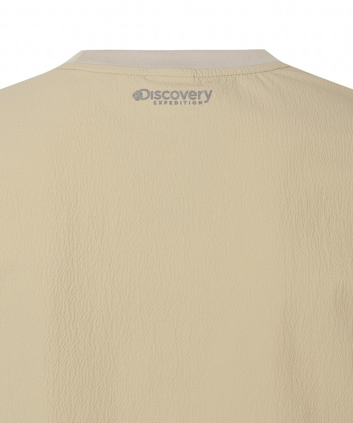 디스커버리 익스페디션(DISCOVERY EXPEDITION) 남성 시어서커 우븐 반팔티셔츠 (L/BEIGE)