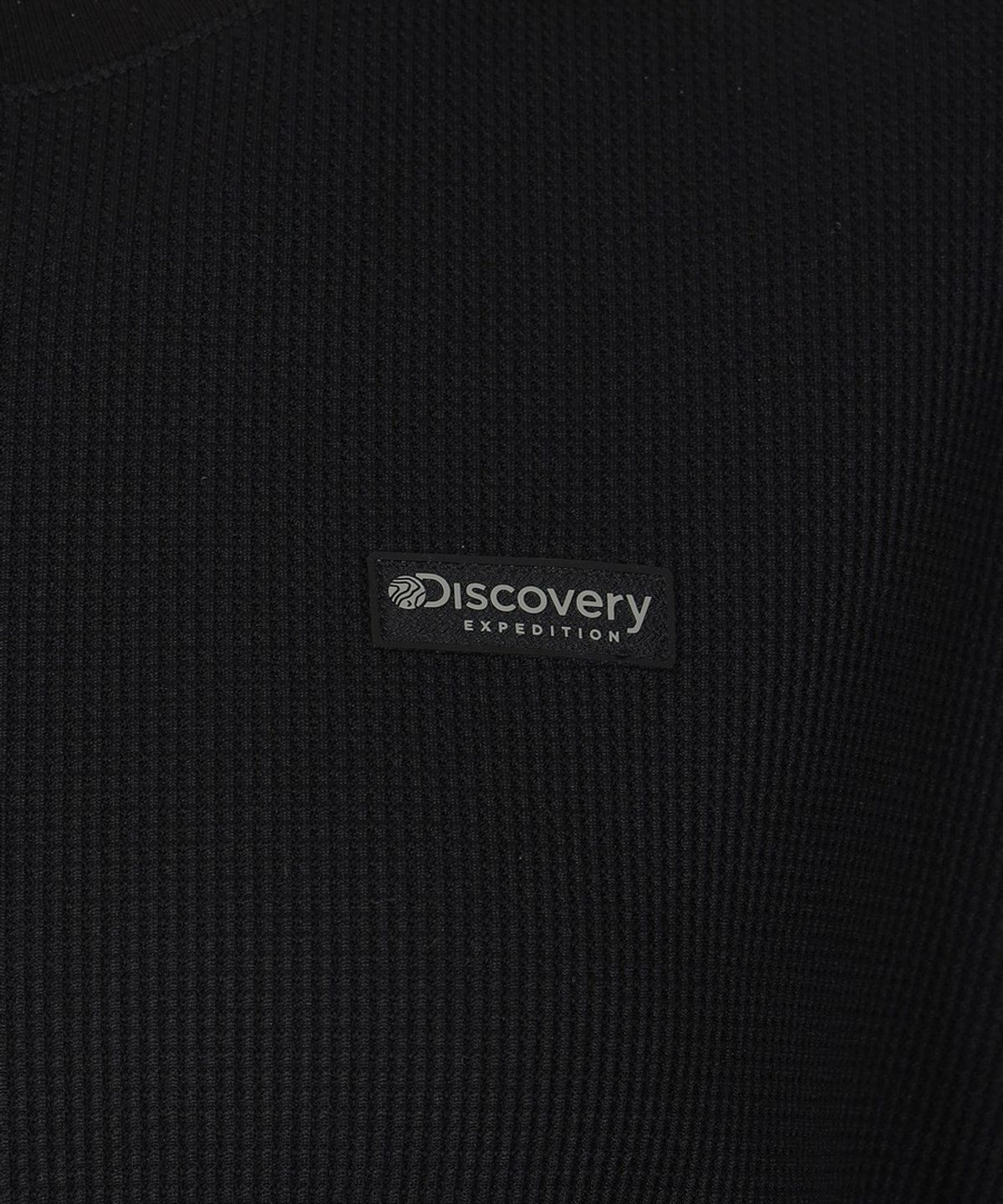 디스커버리 익스페디션(DISCOVERY EXPEDITION) 여성 와플 트레이닝 반팔 티셔츠 (BLACK)