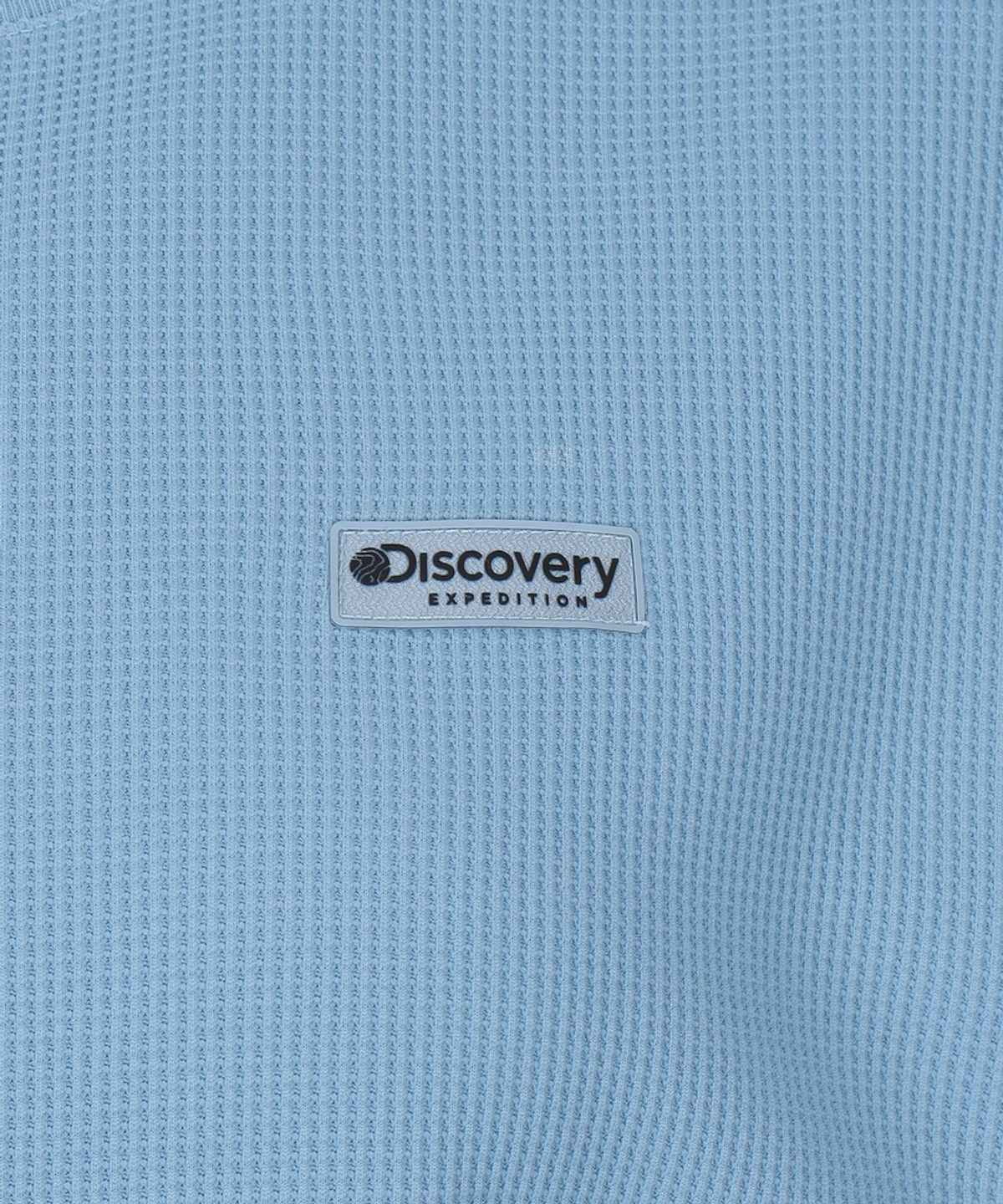 디스커버리 익스페디션(DISCOVERY EXPEDITION) 여성 와플 트레이닝 반팔 티셔츠 (BLUE)