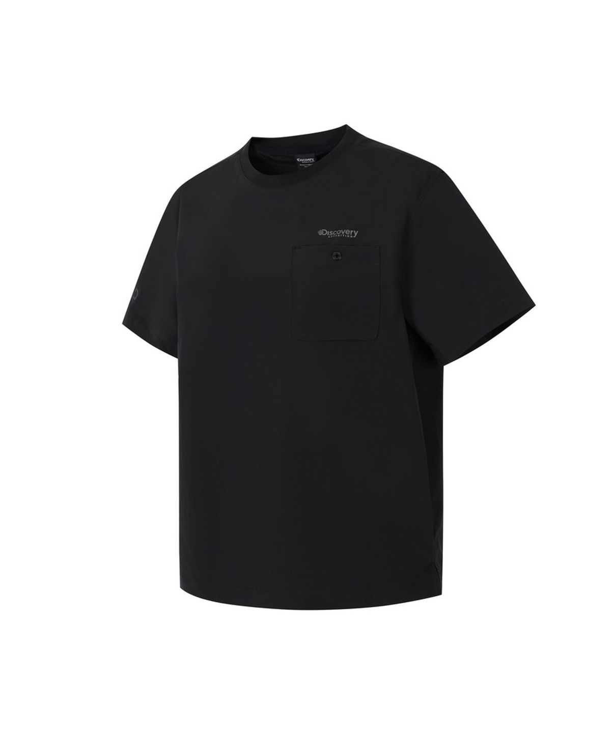 디스커버리 익스페디션(DISCOVERY EXPEDITION) 여성 프레시벤트 가슴포켓 우븐 반팔티셔츠 (BLACK)