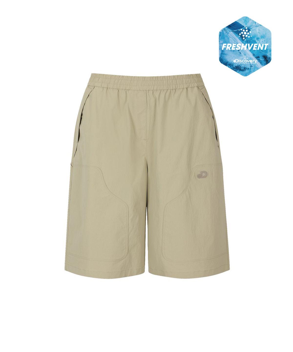 디스커버리 익스페디션(DISCOVERY EXPEDITION) 여성 프레시벤트 카펜터 버뮤다 카고쇼츠 (L/BEIGE)