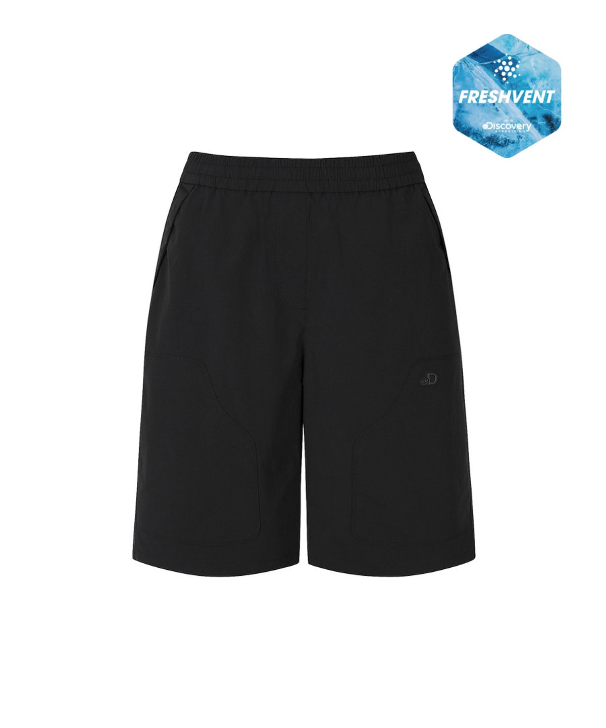 디스커버리 익스페디션(DISCOVERY EXPEDITION) 여성 프레시벤트 카펜터 버뮤다 카고쇼츠 (BLACK)