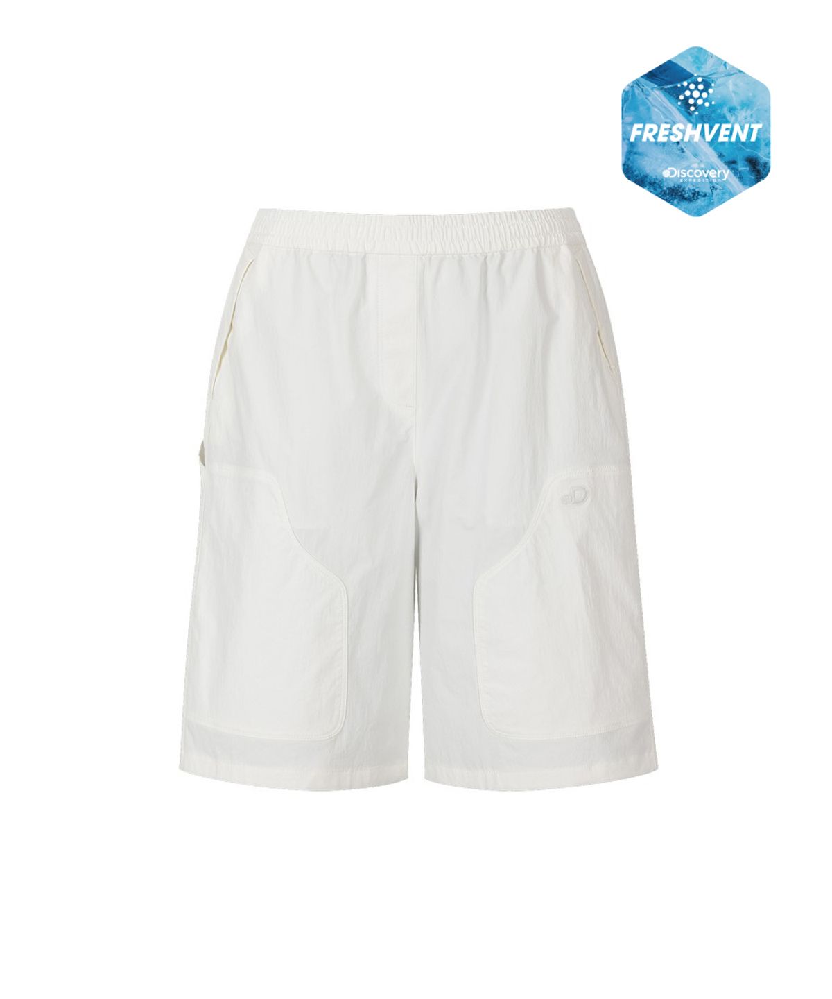 디스커버리 익스페디션(DISCOVERY EXPEDITION) 여성 프레시벤트 카펜터 버뮤다 카고쇼츠 (WHITE)