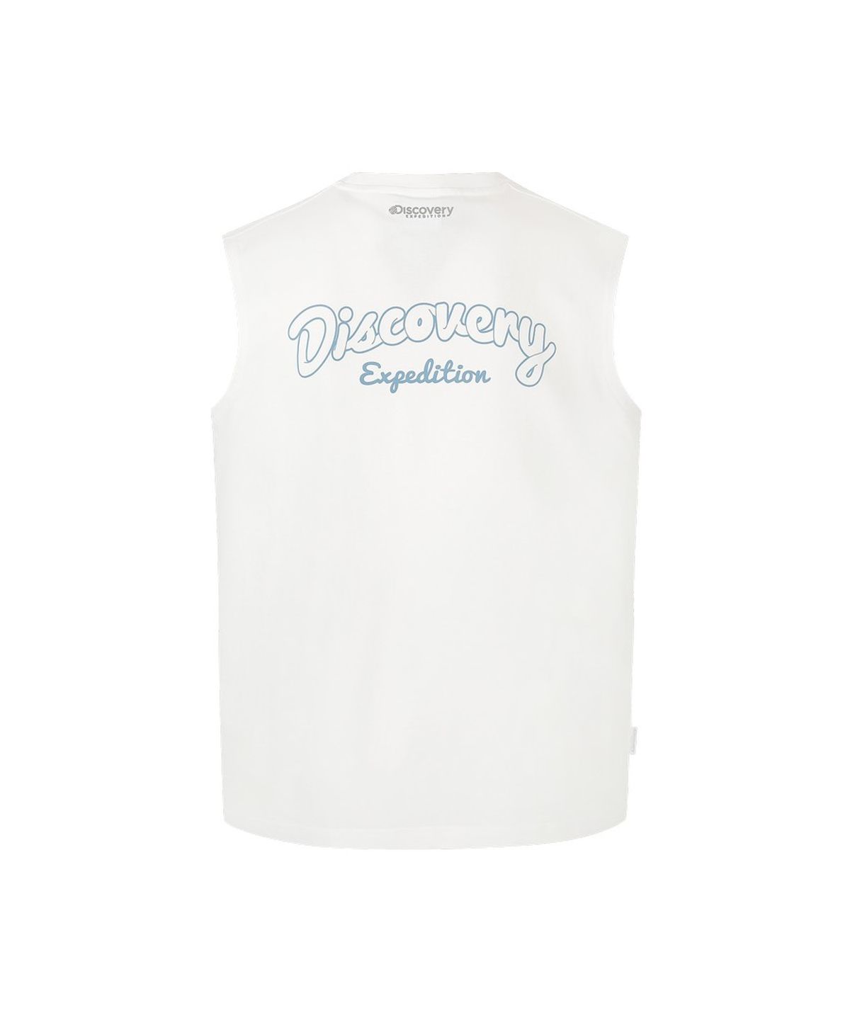 디스커버리 익스페디션(DISCOVERY EXPEDITION) 남성 프레시벤트 그래픽 슬리브리스 (WHITE)