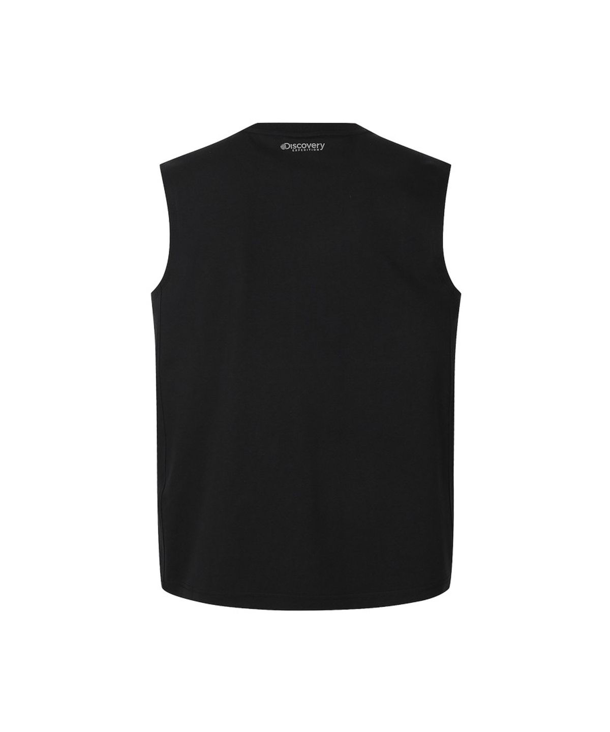 디스커버리 익스페디션(DISCOVERY EXPEDITION) 남성 프레시벤트 스몰로고 슬리브리스 (BLACK)