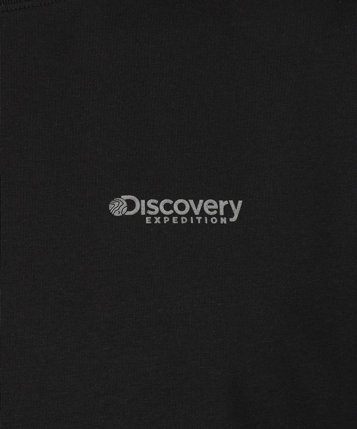 디스커버리 익스페디션(DISCOVERY EXPEDITION) 남성 프레시벤트 스몰로고 슬리브리스 (BLACK)