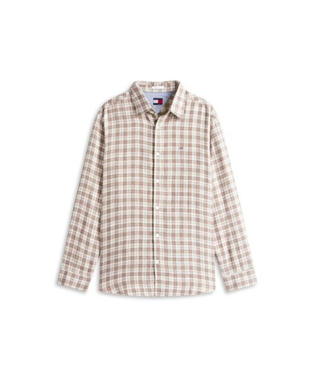 타미진스(TOMMY JEANS) 린넨 블렌드 릴렉스 체크 셔츠 (T32G1WSH33TMT1PKD)