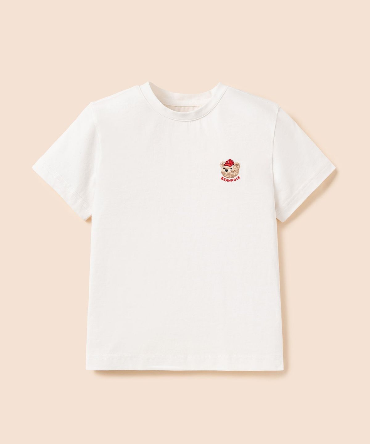 빈폴 키즈(BEANPOLE KIDS) [Essential] 달이 라운드 반소매 티셔츠 - 아이보리 (BI6242GE10)