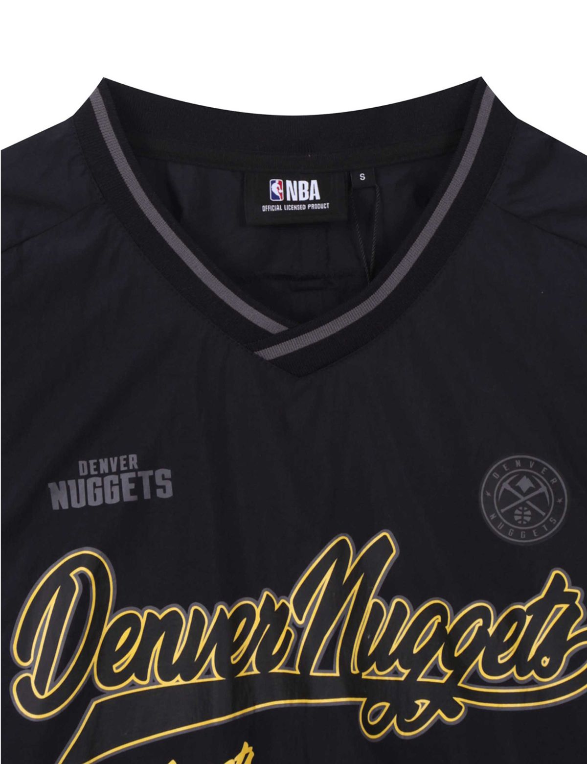 엔비에이(NBA) 블록 레터링 반팔 피스테 블랙