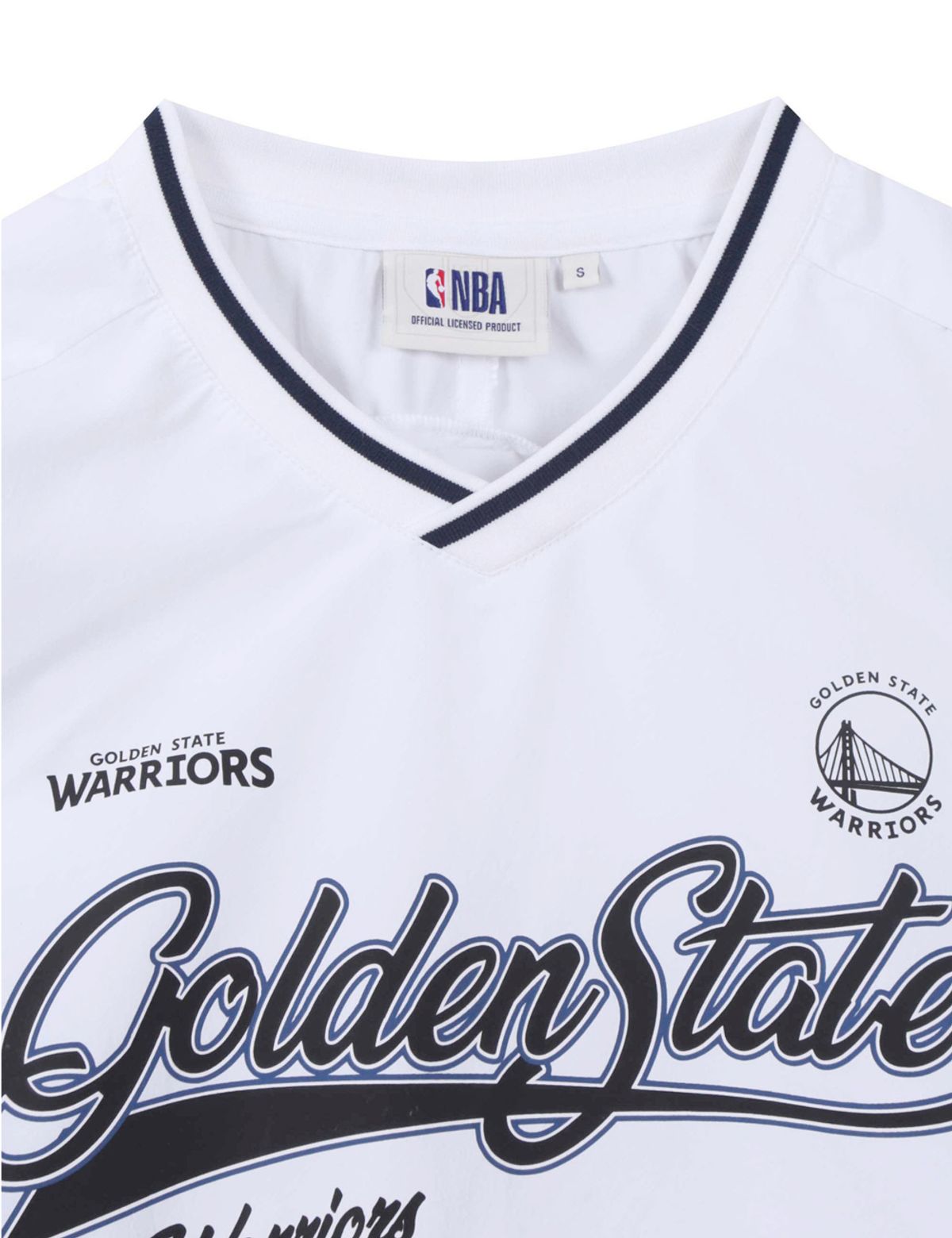 엔비에이(NBA) 블록 레터링 반팔 피스테 화이트