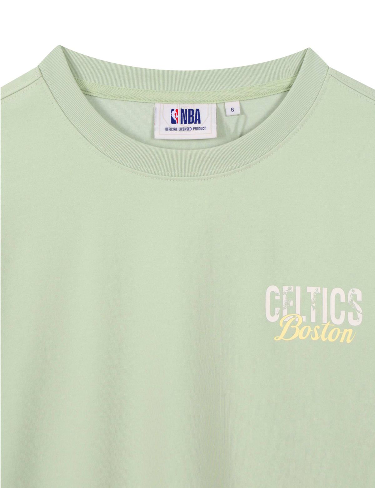 엔비에이(NBA) 팀 아카이브 백 그래픽 반팔 티셔츠 민트