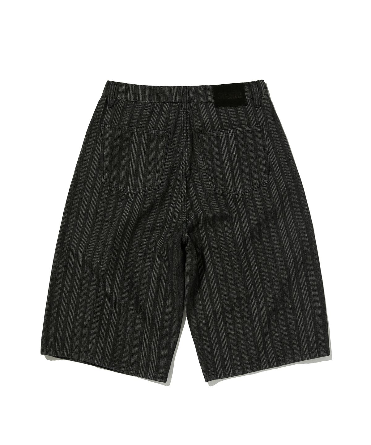 스웨이드(SUADE) STRIPE DENIM SHORTS [BLACK]