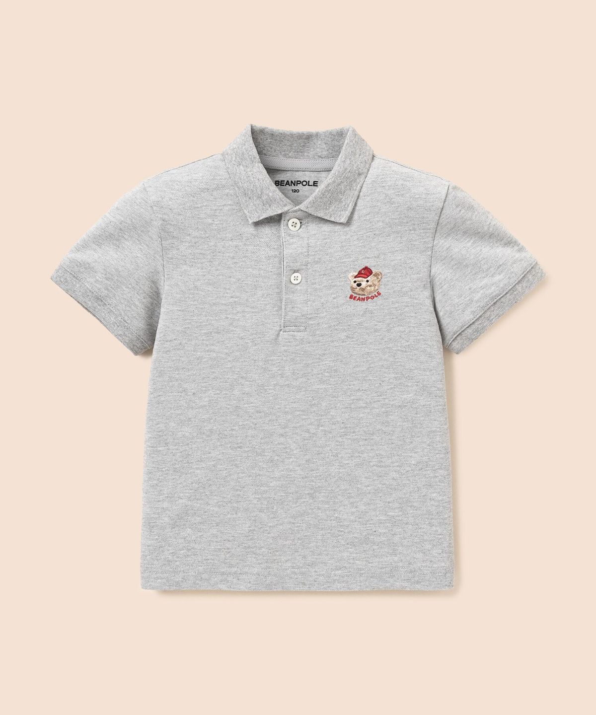 빈폴 키즈(BEANPOLE KIDS) [Essential] 달이 반소매 피케 티셔츠 - 그레이 (BI6242GE23)