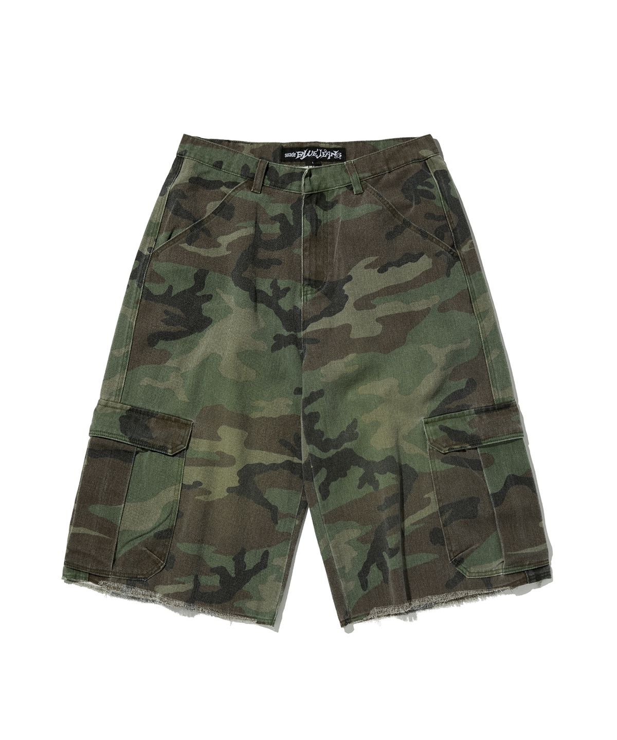 스웨이드(SUADE) CAMO CARGO SHORTS [GREEN CAMO]