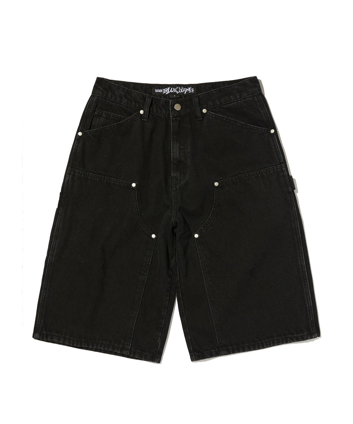 스웨이드(SUADE) CONTOUR DOUBLE KNEE SHORTS [BLACK]