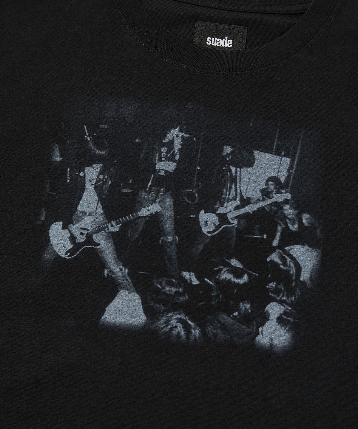 스웨이드(SUADE) PHOTO TEE [WASHING BLACK]