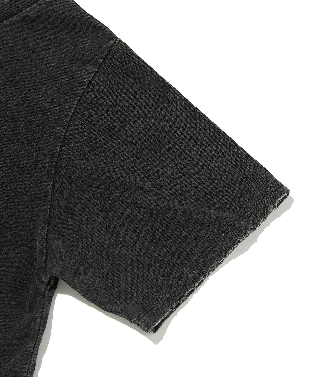 스웨이드(SUADE) SUNNY ONE SHOULDER TEE [WASHING BLACK]