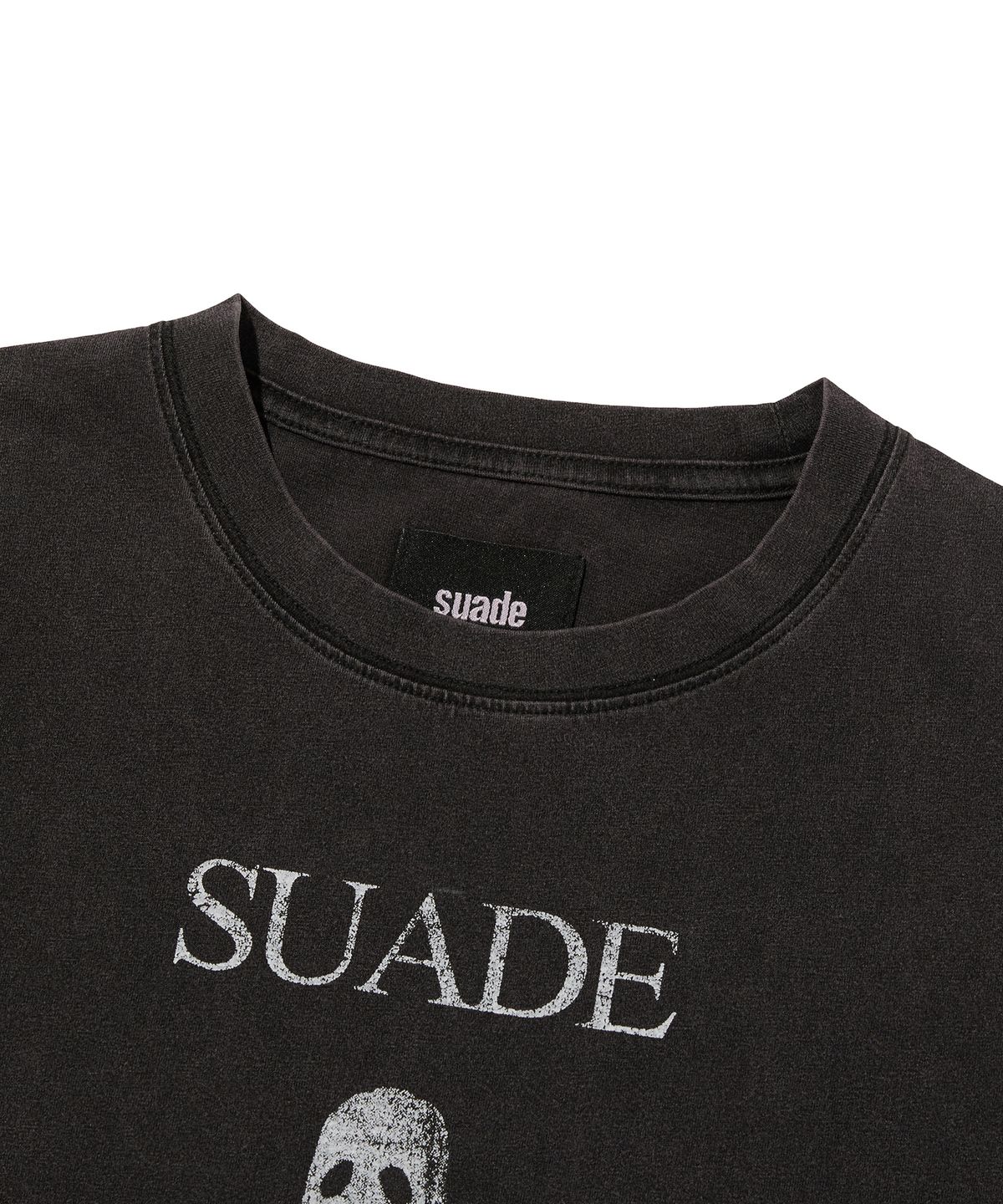 스웨이드(SUADE) GHOST CROPPED TEE [DARK BROWN]