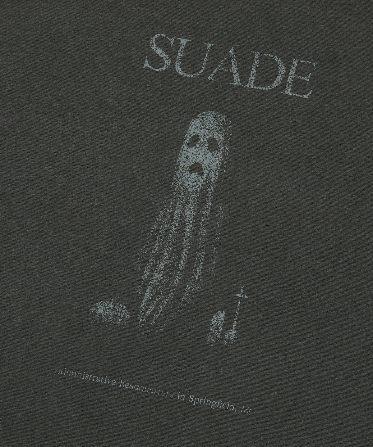 스웨이드(SUADE) GHOST CROPPED TEE [PIGMENT BLACK]
