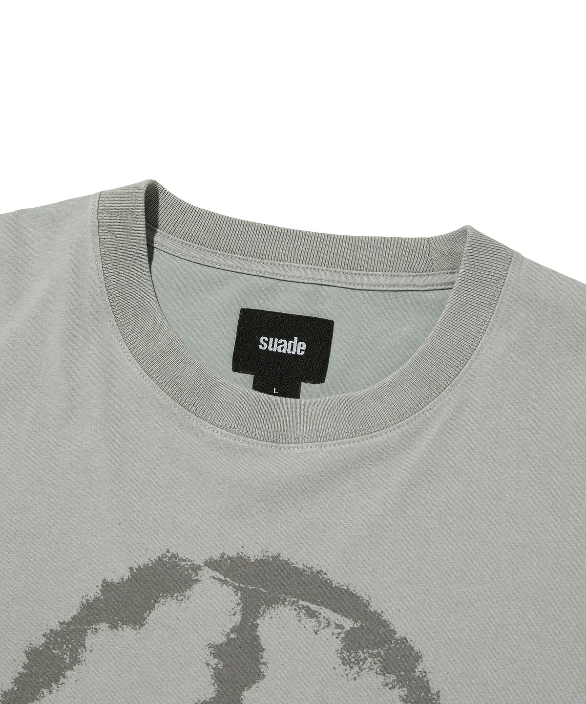 스웨이드(SUADE) PEACE CROPPED TEE [WASHING GRAY]
