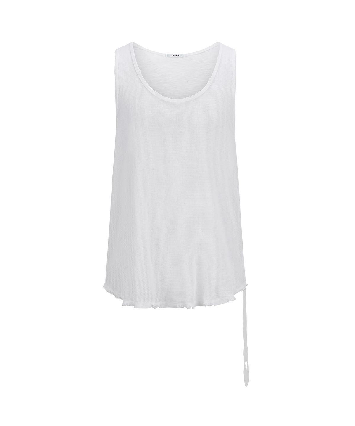 레씨토(LECYTO) Layered Shirring Sleeveless_[Ivory]