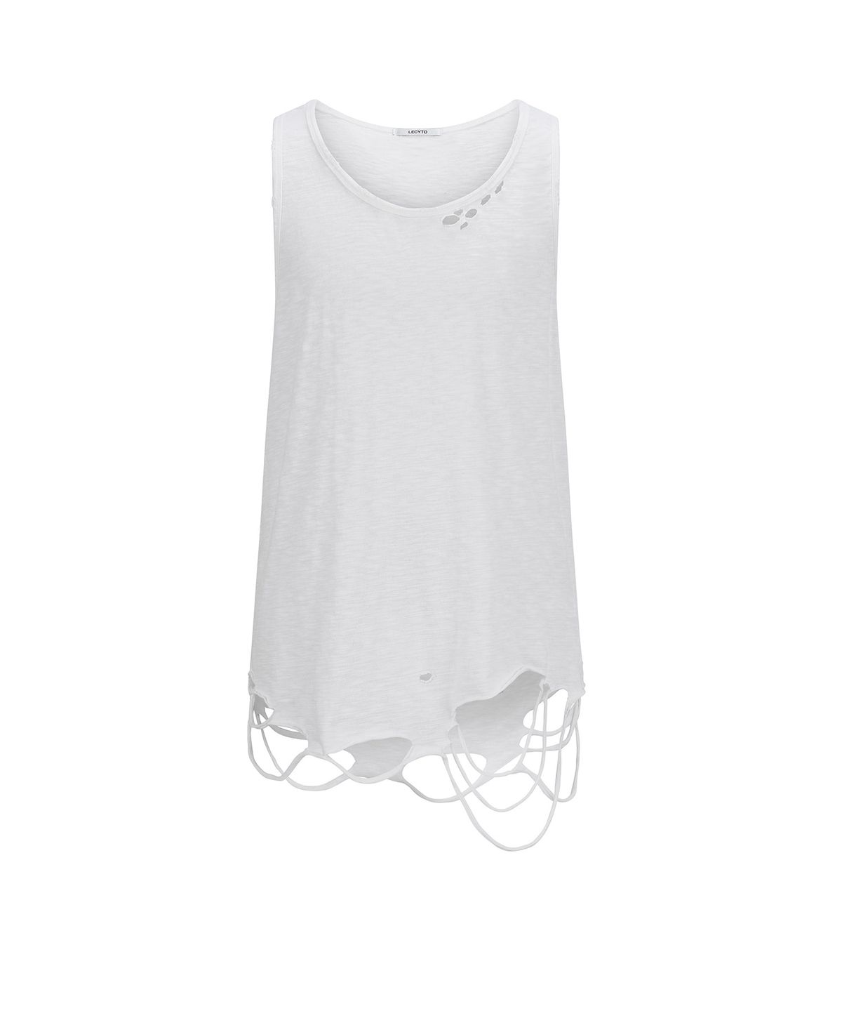 레씨토(LECYTO) Layered Shirring Sleeveless_[Ivory]