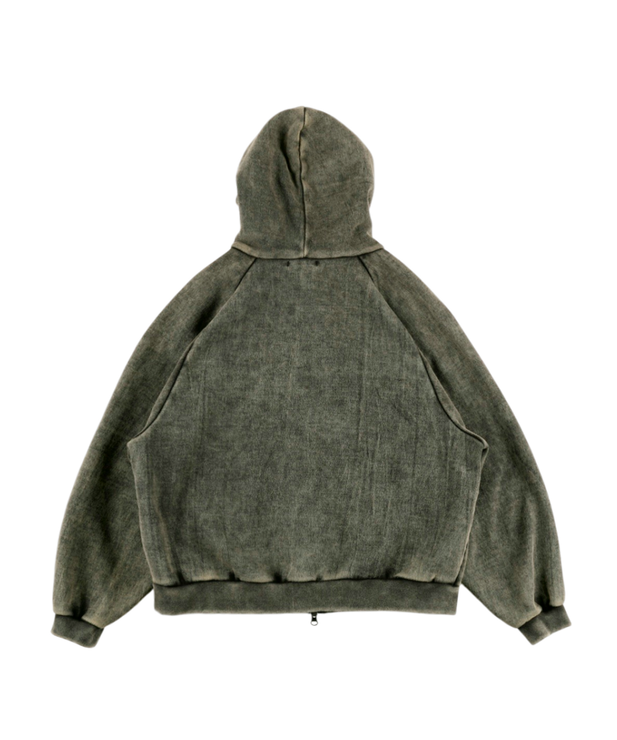 이알티알(ERTR) Delphinus Applique Raglan Hoodie Zip Up Black