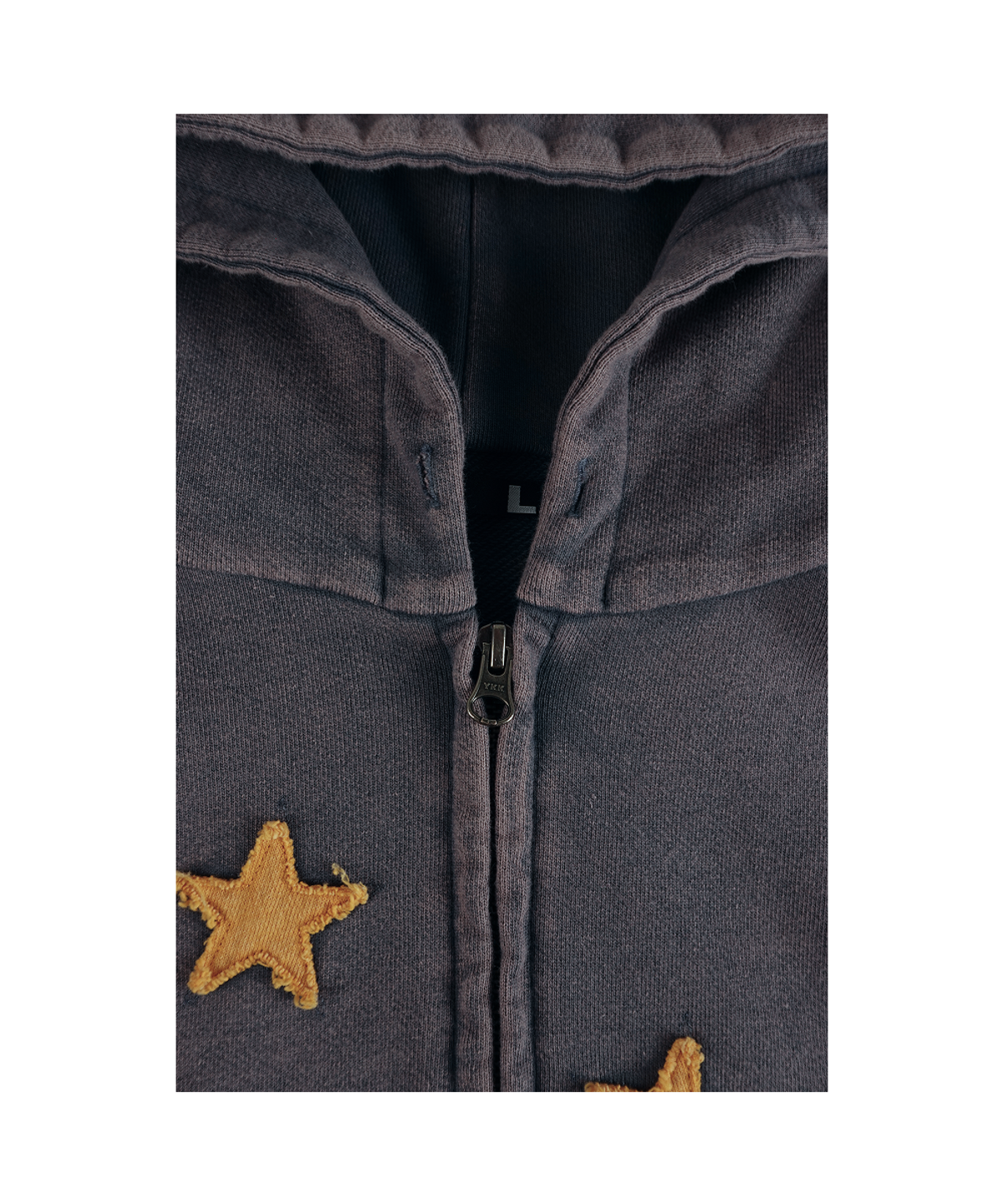 이알티알(ERTR) Delphinus Applique Raglan Hoodie Zip Up Navy