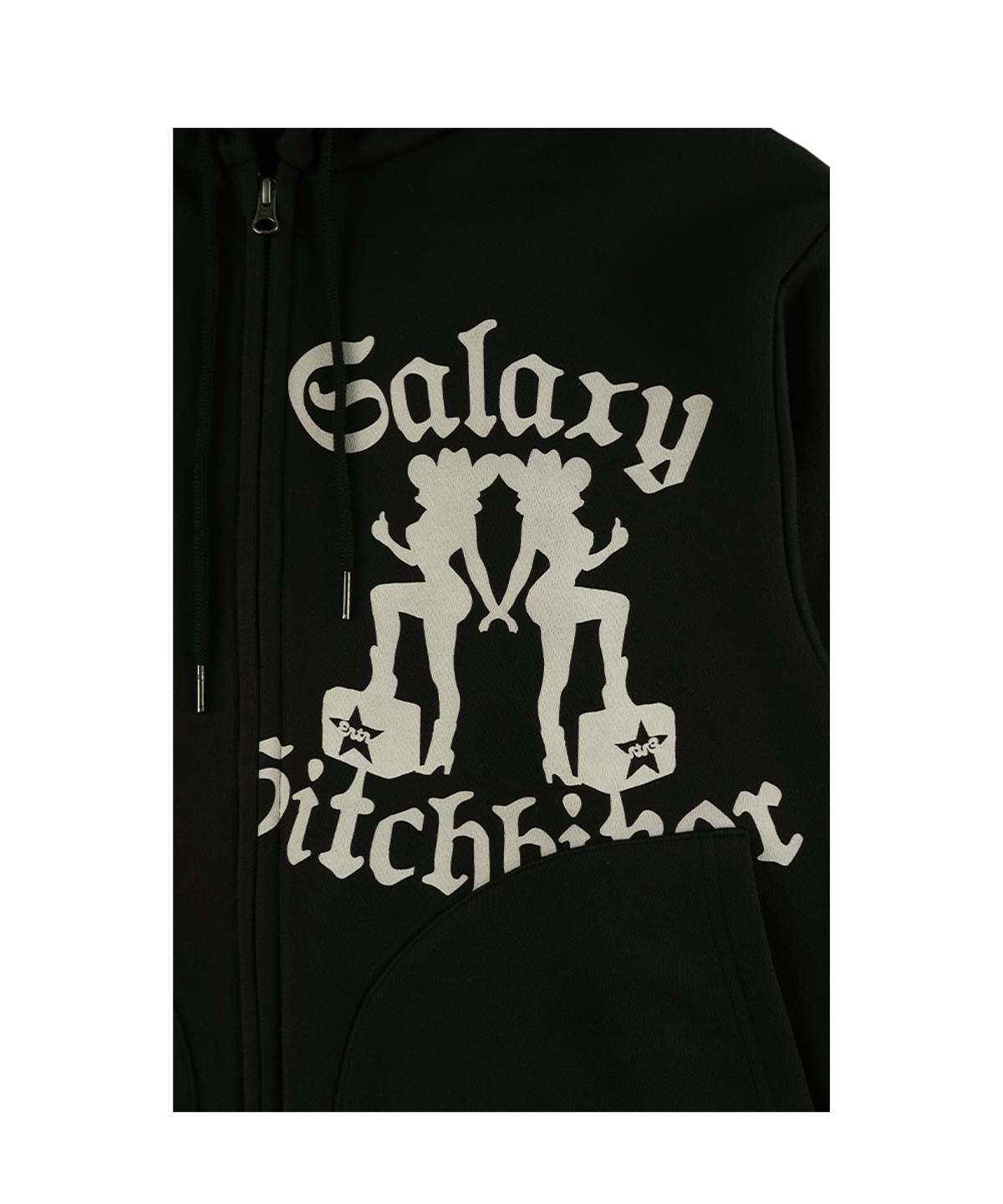 이알티알(ERTR) Galaxy Hitchhiker Hoodie Zip Up Black