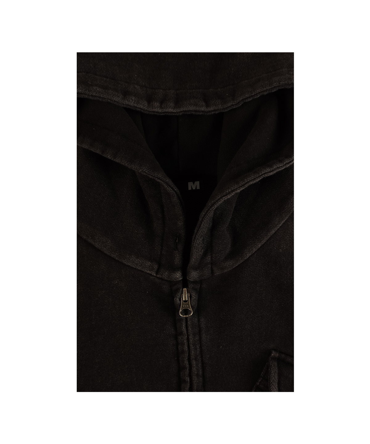 이알티알(ERTR) Chest Pocket Hoodie Zip Up Black