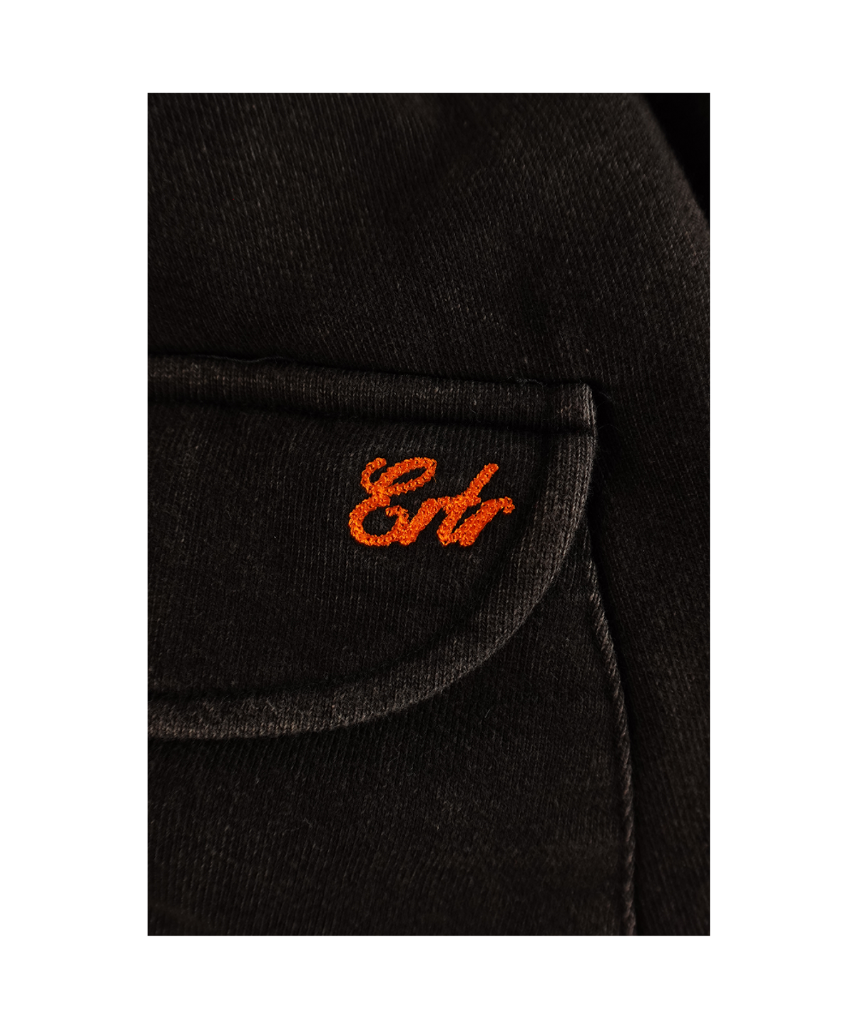 이알티알(ERTR) Chest Pocket Hoodie Zip Up Black