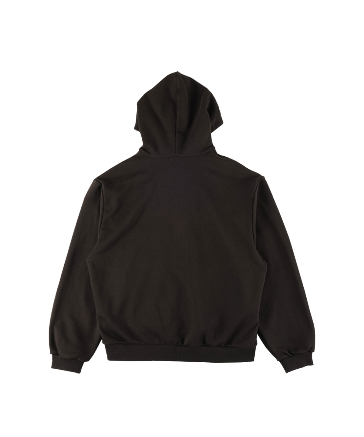 이알티알(ERTR) Thumbs Up Girl Boucle Hoodie Zip Up Black