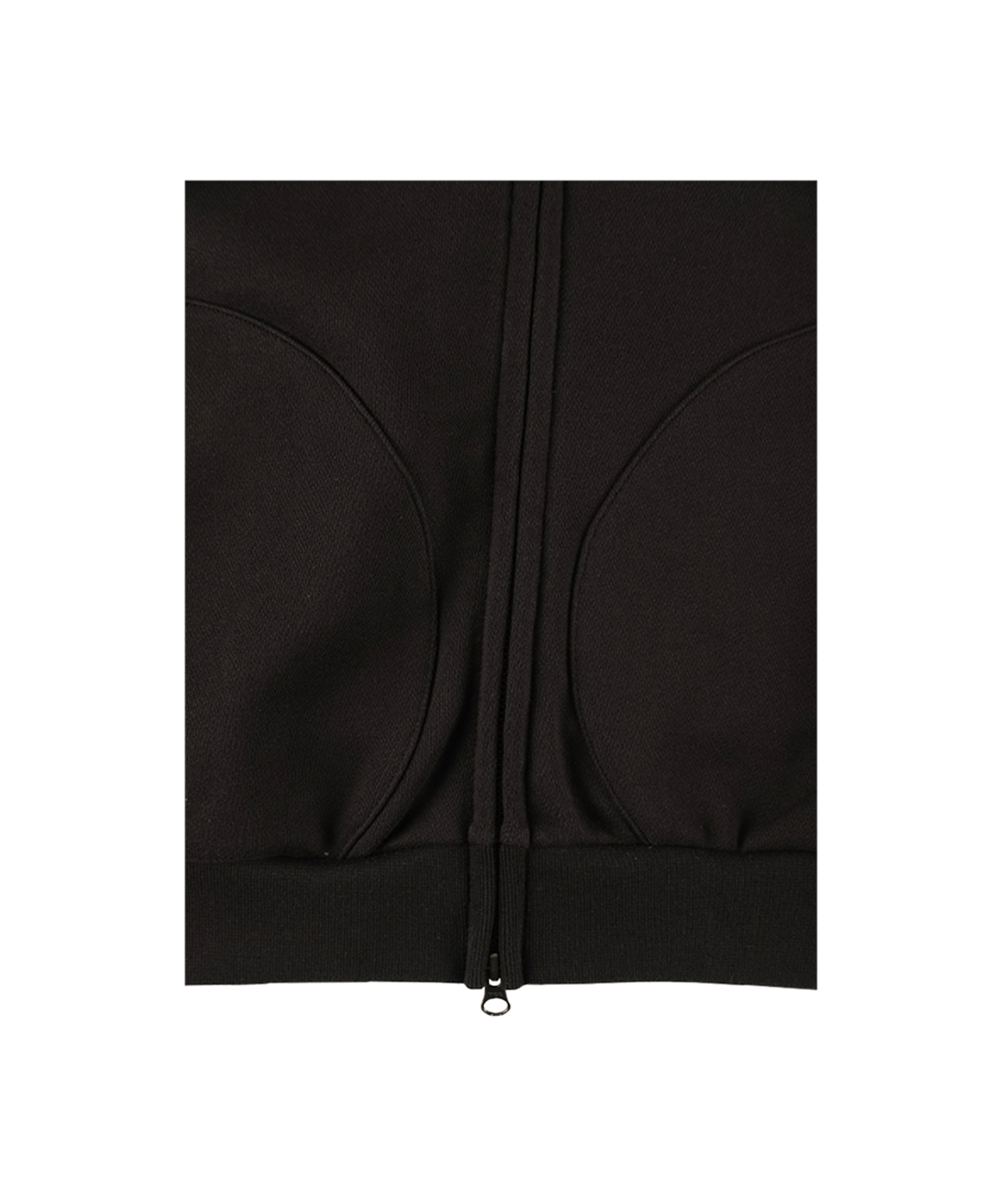 이알티알(ERTR) Thumbs Up Girl Boucle Hoodie Zip Up Black