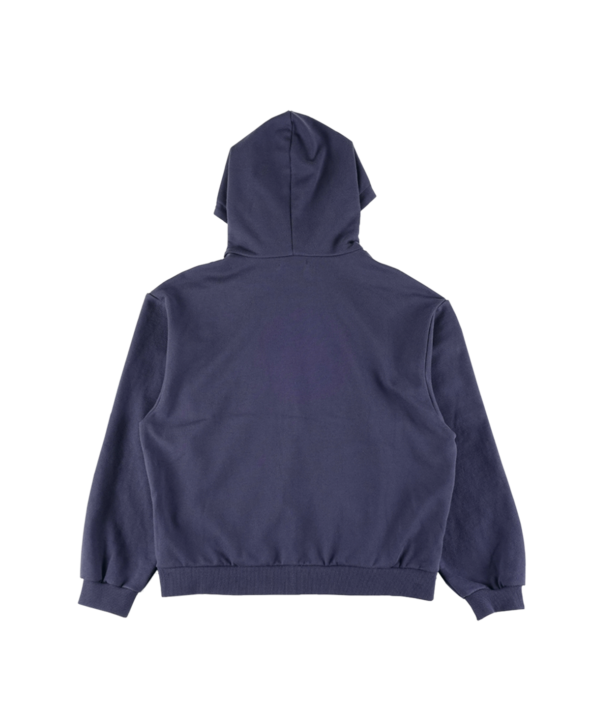 이알티알(ERTR) Thumbs Up Girl Boucle Hoodie Zip Up Navy