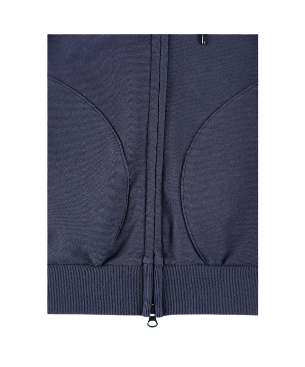 이알티알(ERTR) Thumbs Up Girl Boucle Hoodie Zip Up Navy