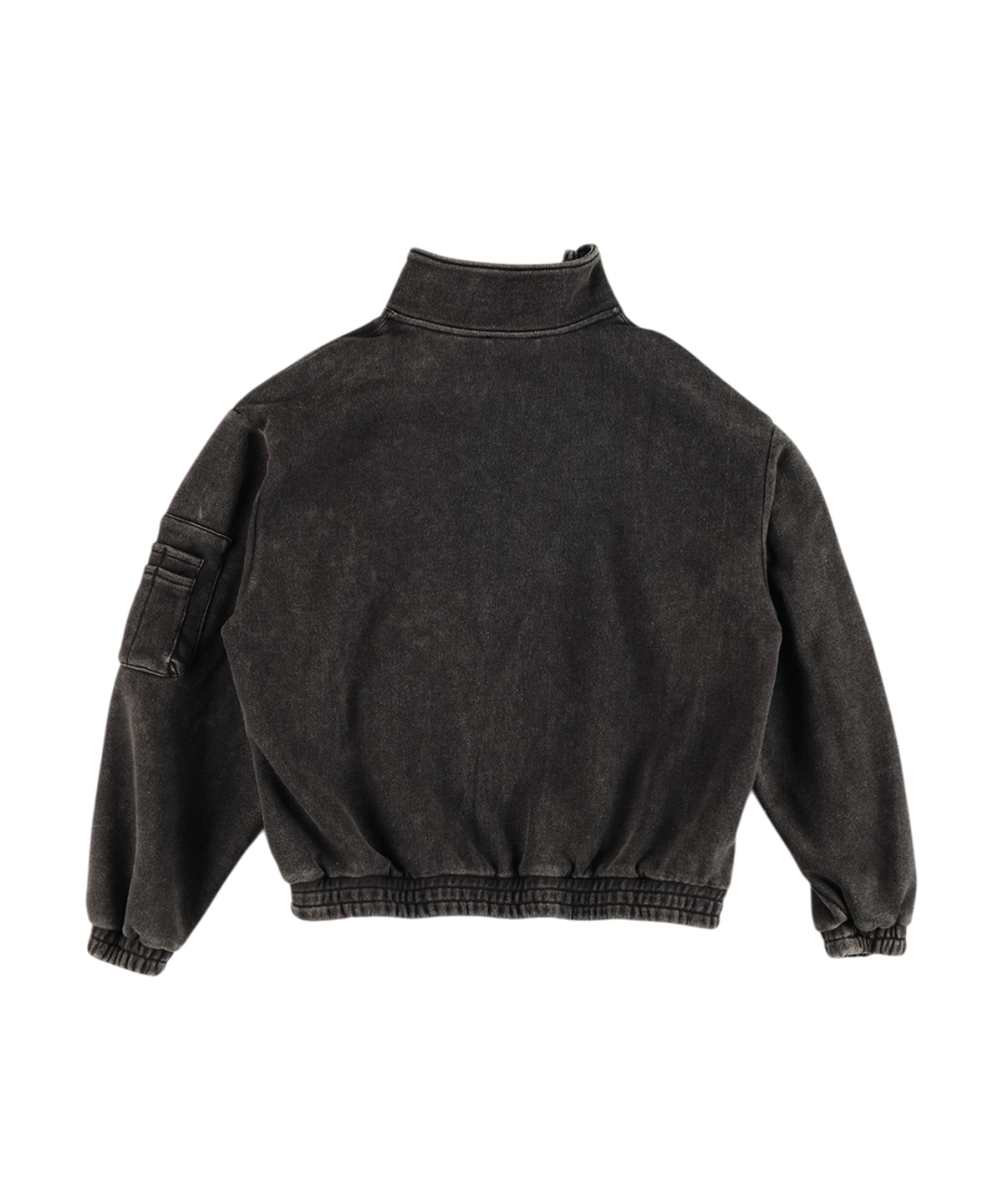 이알티알(ERTR) Asymmetric Zip Up Jacket Black