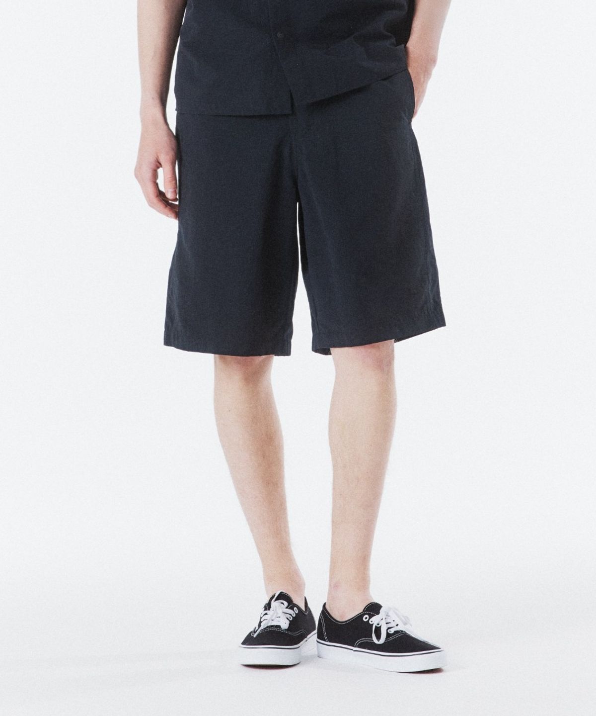 브롬톤 런던(BROMPTON LONDON) TASLAN SHORTS - BLACK (P262MHP182)