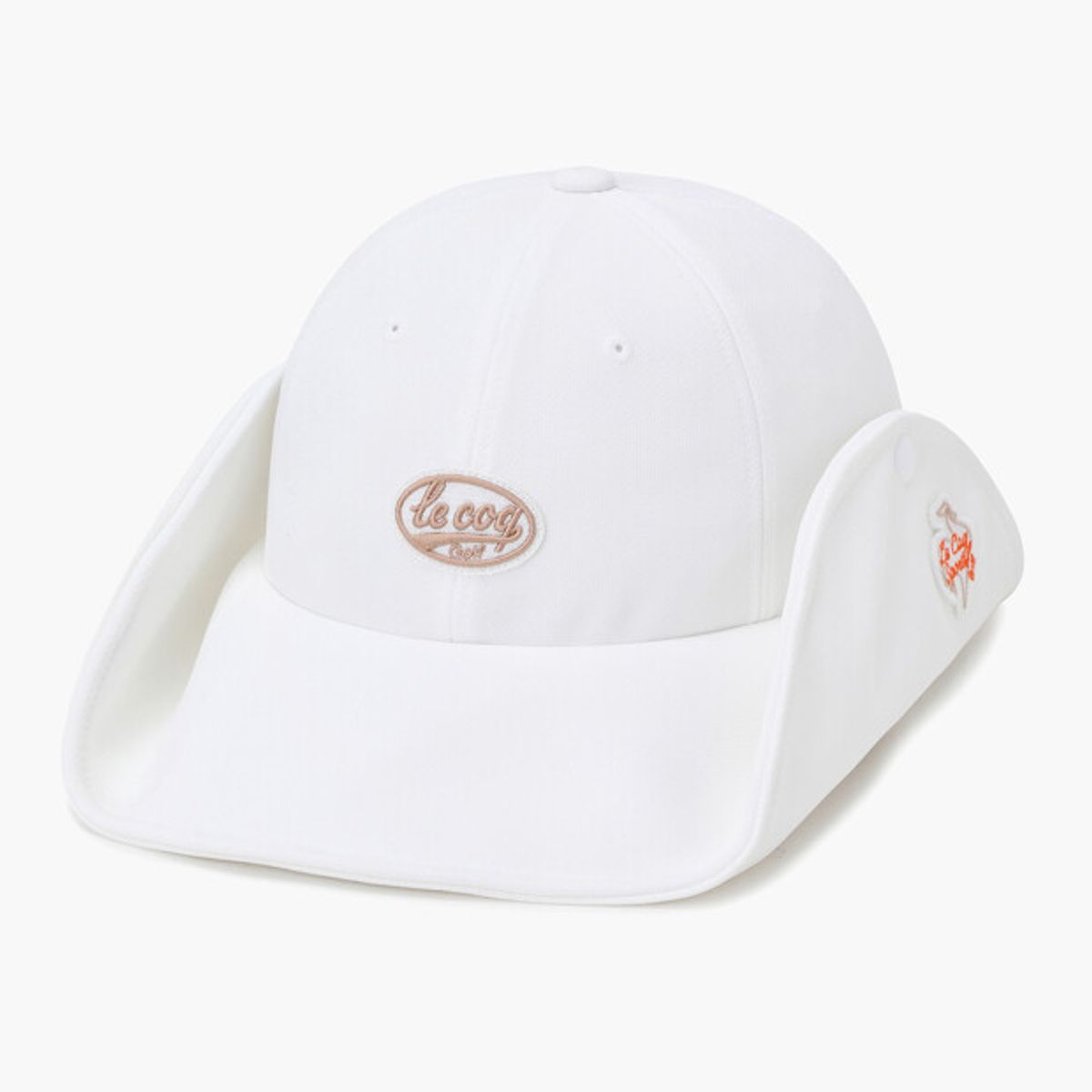 르꼬끄 골프(LECOQ GOLF) 여성 와이드 이어플랩 버킷햇 _WHTE GR122LCP31