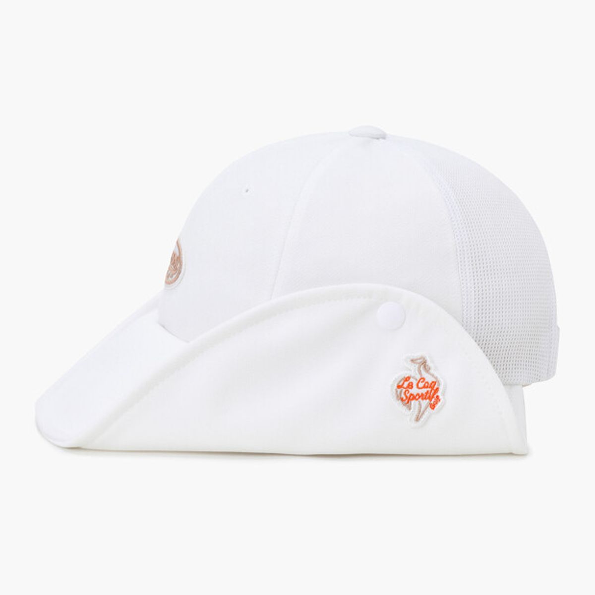 르꼬끄 골프(LECOQ GOLF) 여성 와이드 이어플랩 버킷햇 _WHTE GR122LCP31