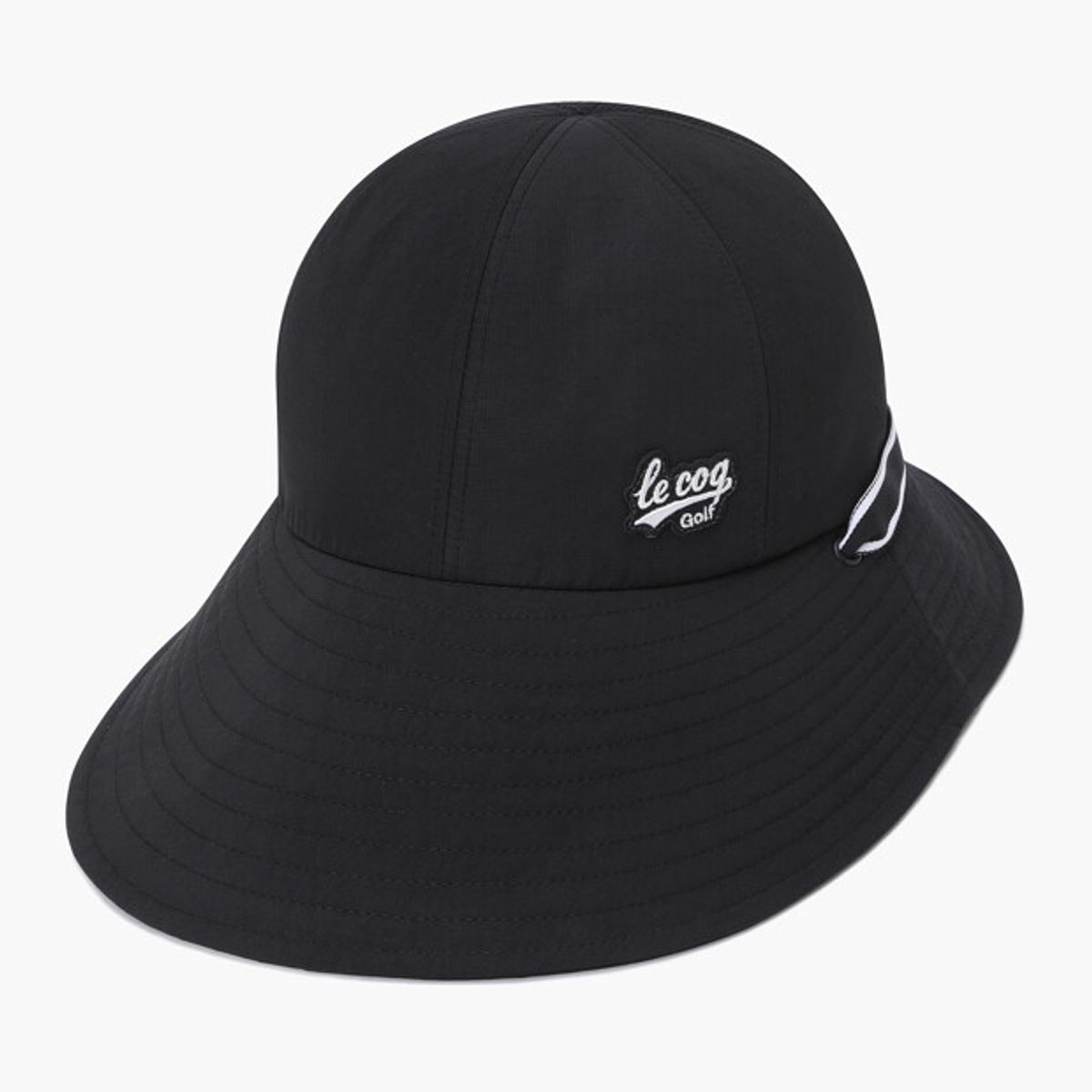 르꼬끄 골프(LECOQ GOLF) 여성 리본 라운드 햇 _BLCK GR122LCP32