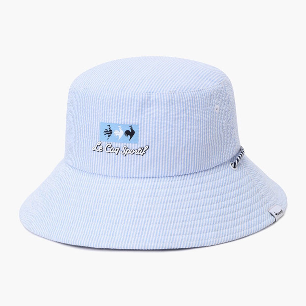 르꼬끄 골프(LECOQ GOLF) 여성 시어서커 버킷햇 _LBLU GR222LCP41