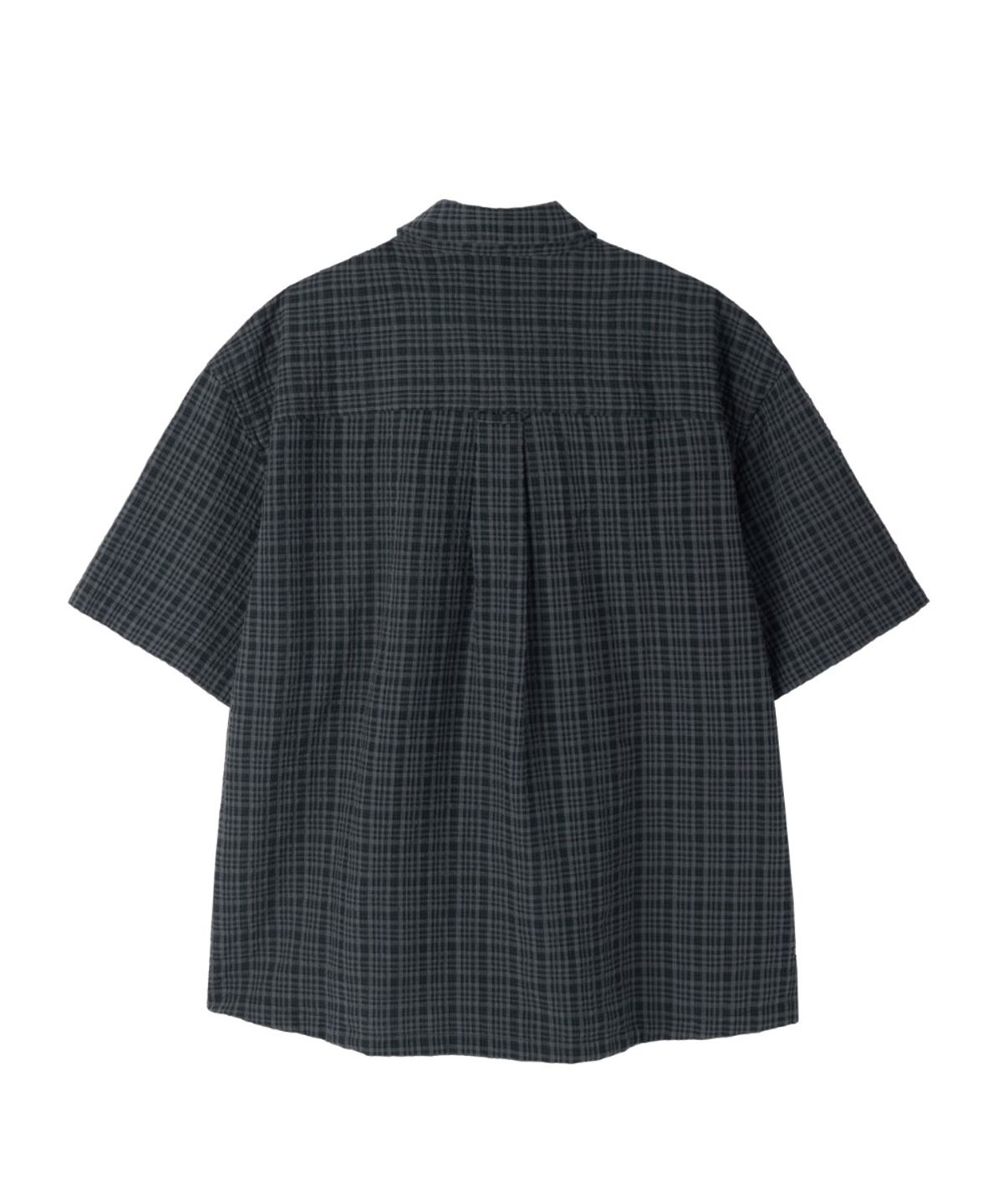 브롬톤 런던(BROMPTON LONDON) CHECK SEERSUCKER SHIRT - C/GREY (P262MSH140)