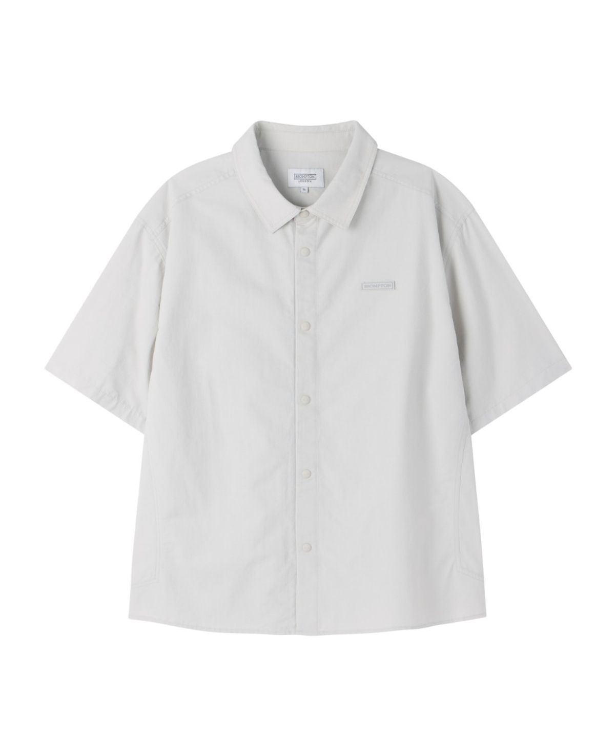 브롬톤 런던(BROMPTON LONDON) TASLAN HALF SLEEVE SHIRT - L/GREY (P262MSH182)