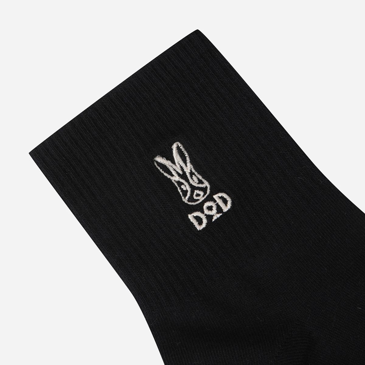 디오디(DOD) 코튼 베이직 단목 양말(BLACK)