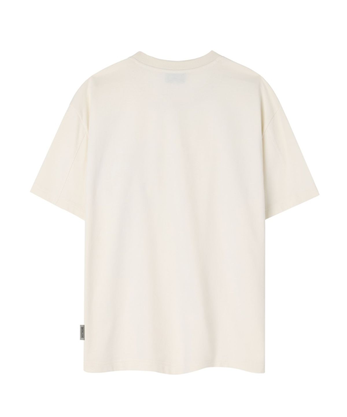 브롬톤 런던(BROMPTON LONDON) BICYCLE EMBROIDERY HALF SLEEVE T-SHIRT - CREAM (P262MTS131)